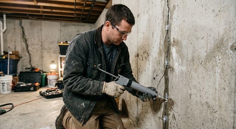 Basement Crack Repair in Malden, MA