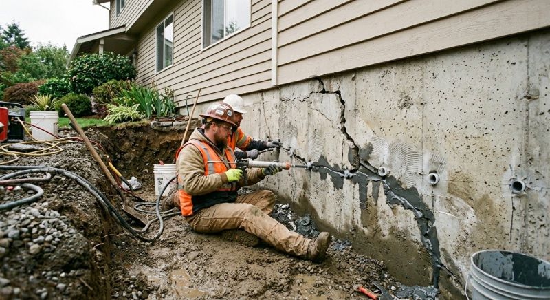 Basement Foundation Repair in Groveland, MA
