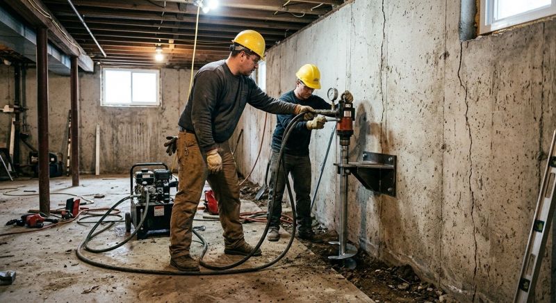 Basement Stabilization in Malden, MA