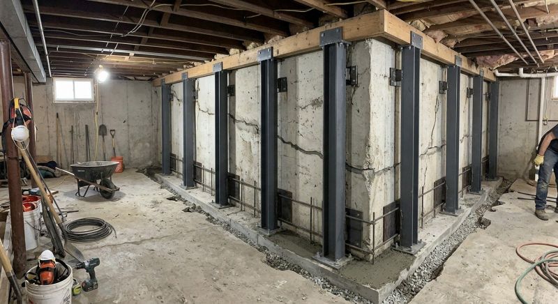 Basement Stabilization in Malden, MA