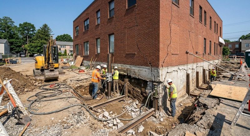 Building Foundation Repair in Malden, MA