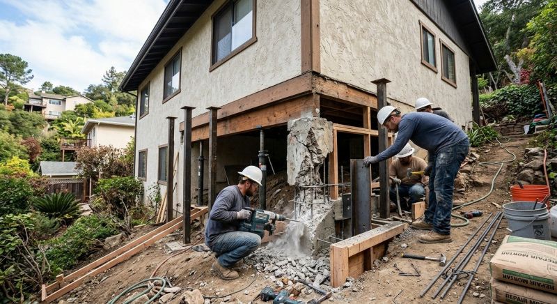 Concrete Foundation Repair in Hingham, MA