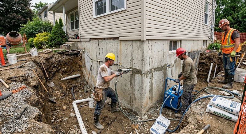 Cracked Foundation Repair in Gloucester, MA