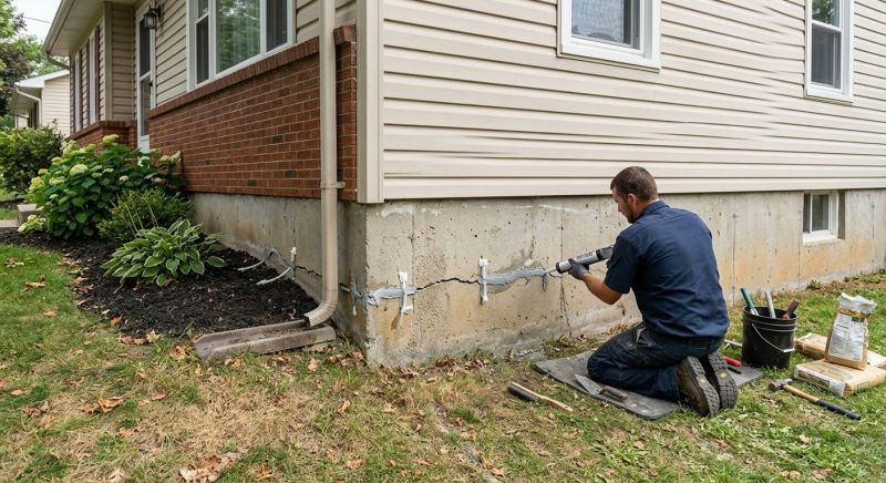 Cracked Foundation Repair in Lincoln, MA