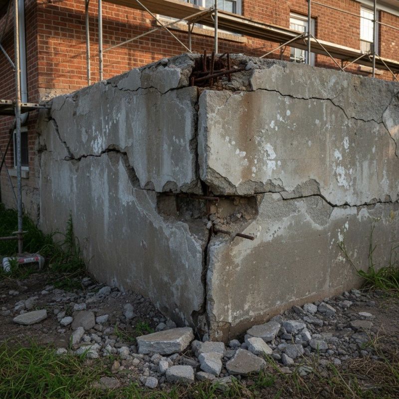 Cracked Foundation Repair in Westwood, MA