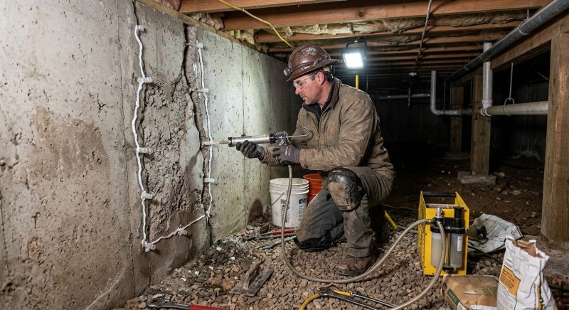 Crawlspace Foundation Repair in Georgetown, MA