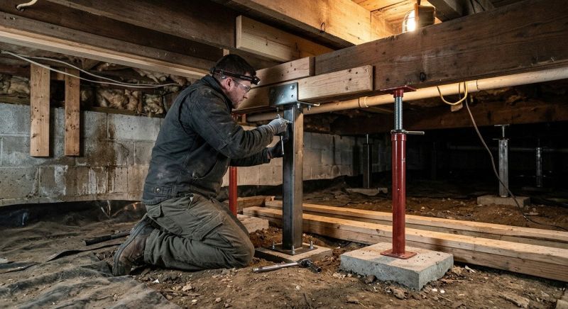 Crawlspace Structural Repair in Malden, MA