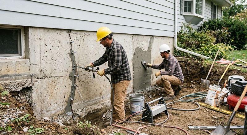 Foundation Cracks Repair in Malden, MA
