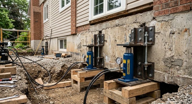 Foundation Jacking in Canton, MA