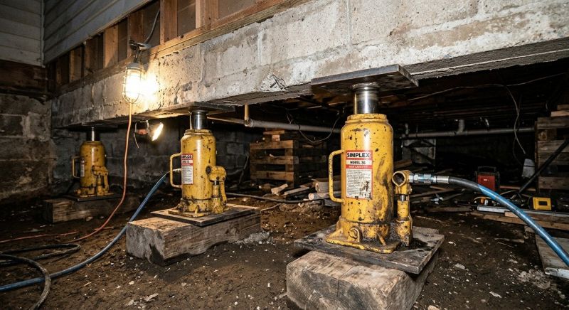 Foundation Jacking in Essex County, MA