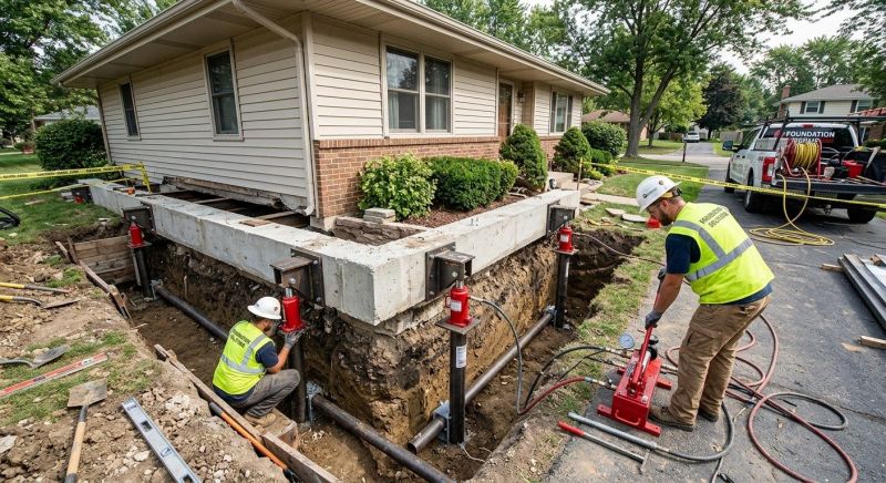 Foundation Jacking in Essex County, MA