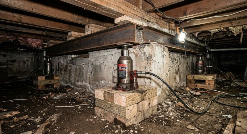 Foundation Jacking in Lowell, MA