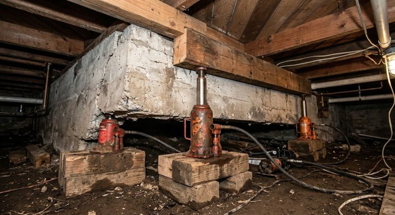 Foundation Jacking in Melrose, MA