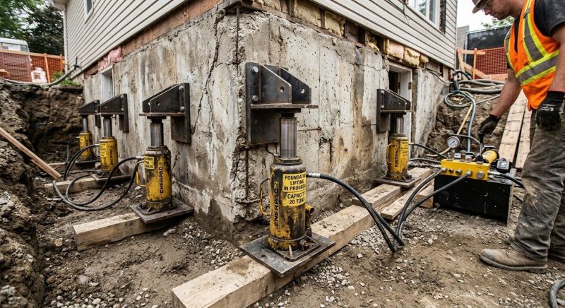 Foundation Jacking in Tyngsboro, MA