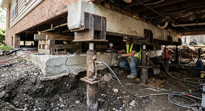 Foundation Lifting in Middlesex County, MA