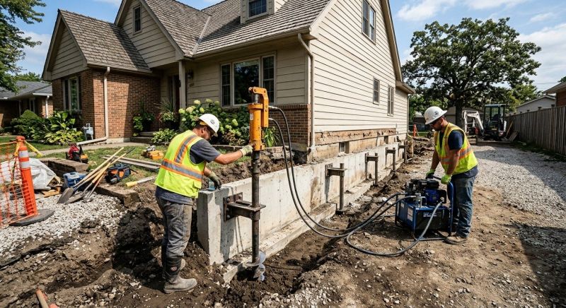 Foundation Stabilizing in Malden, MA