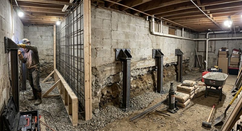 Foundation Stabilizing in Middlesex County, MA
