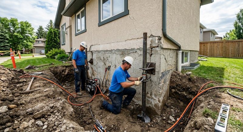 Helical Pile Installation in Malden, MA