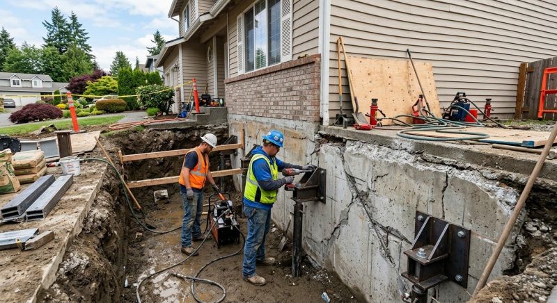 Home Foundation Repair in Medford, MA