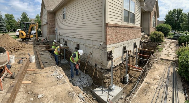 House Underpinning in Malden, MA