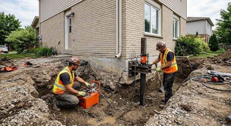 Sinking Foundation Lifting in Malden, MA