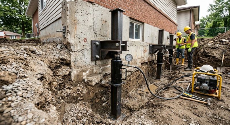 Sinking Foundation Lifting in Malden, MA
