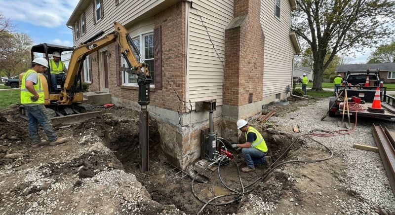 Sinking Foundation Repair in Boston, MA