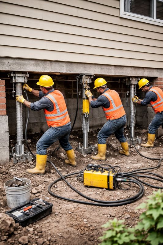 Foundation Stabilizing in Wellesley, MA
